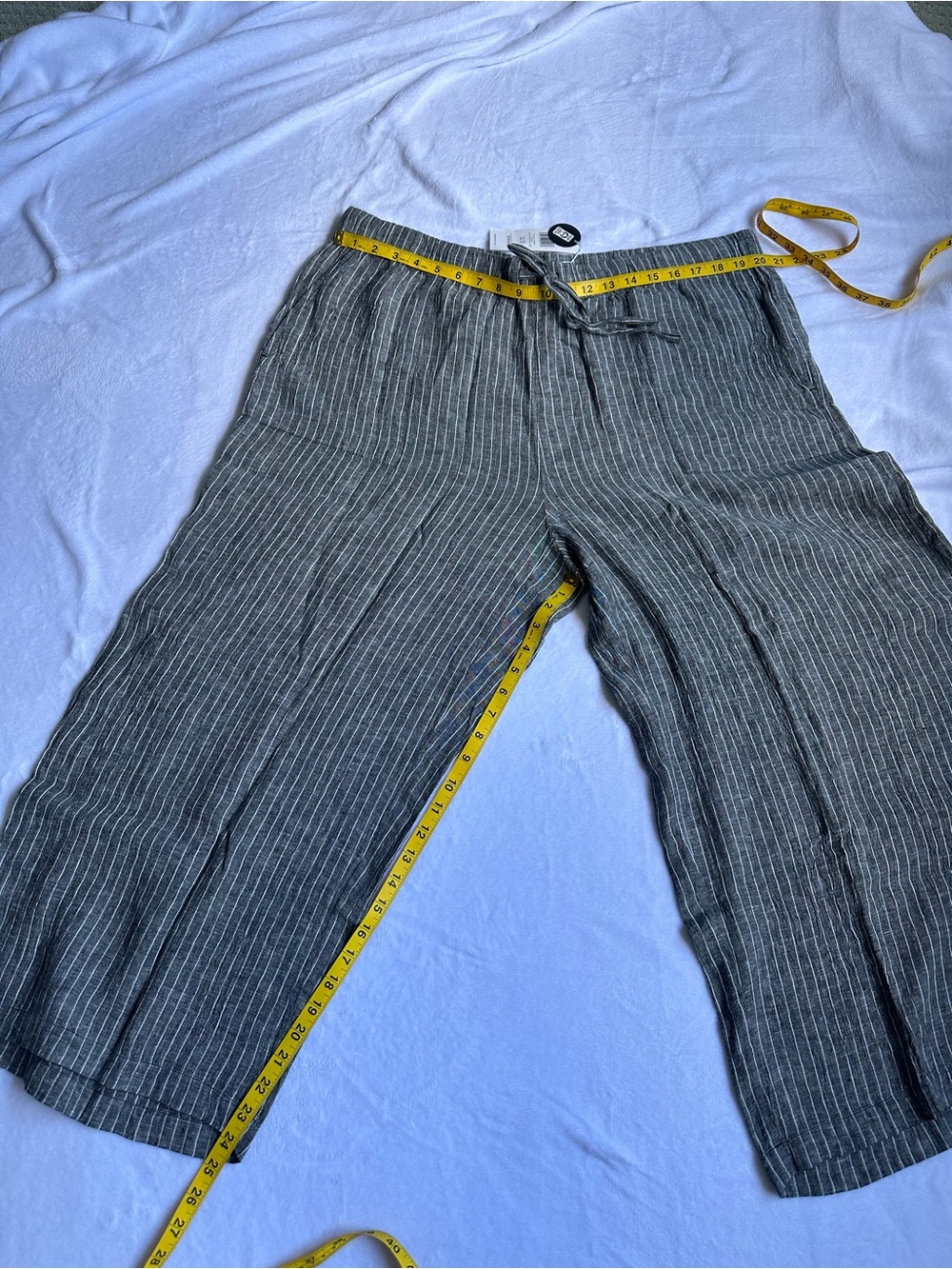 EILEEN FISHER SUPER NOVA CROP PANTS (TENCEL) 100% Bio Leiden. Washed Black. S-1X - Picture 3 of 6